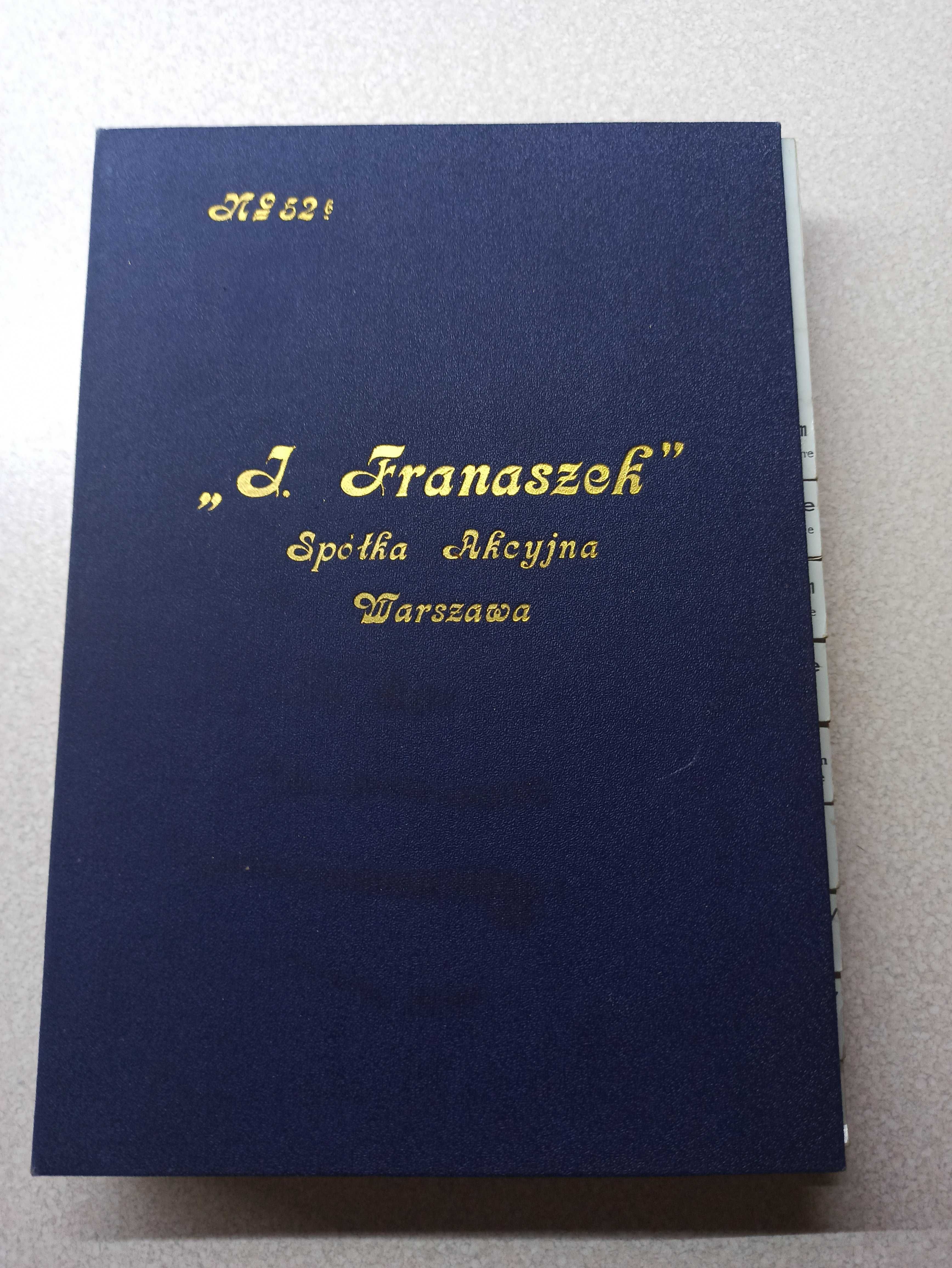 Papier produkcji  J. Franaszek lub Mirkowska Fabryka Papieru ok 1930 r