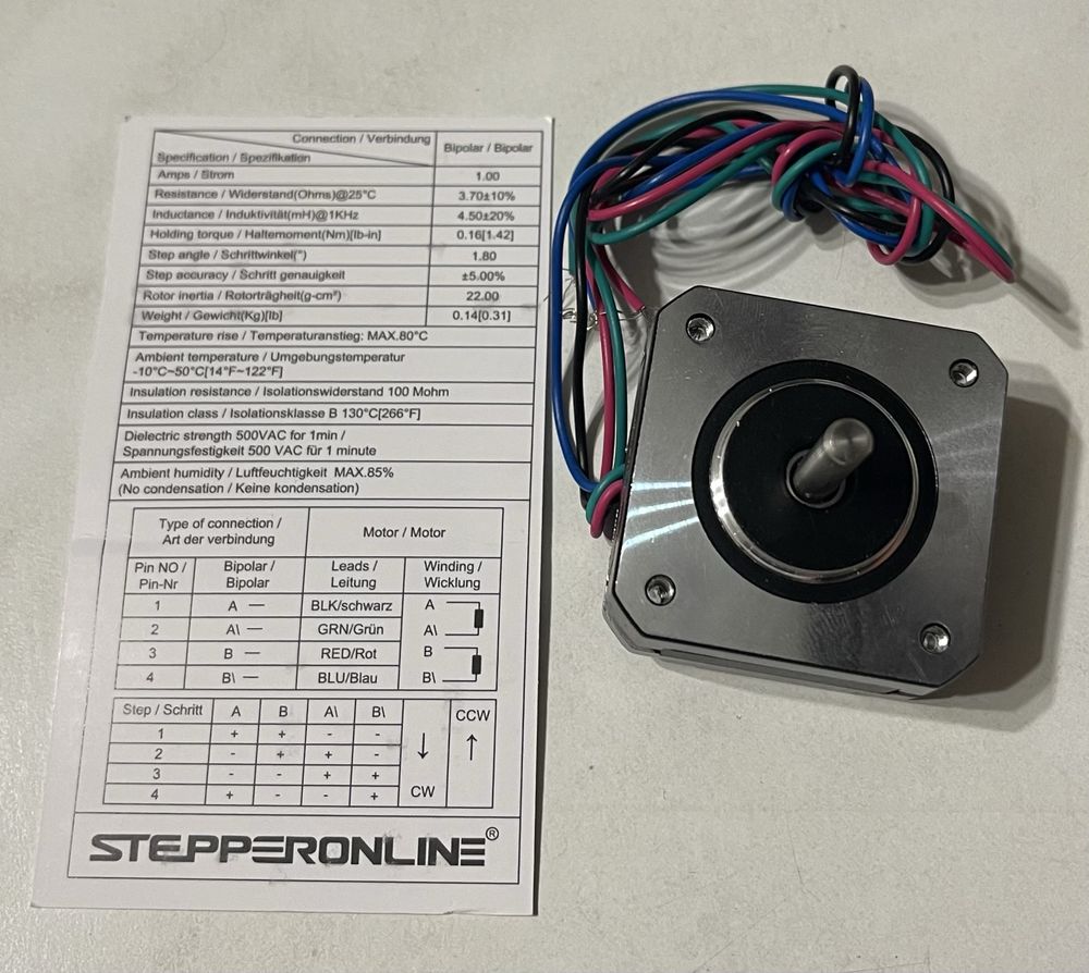 Кроковий двигун Stepperonline 17HS08-1004S