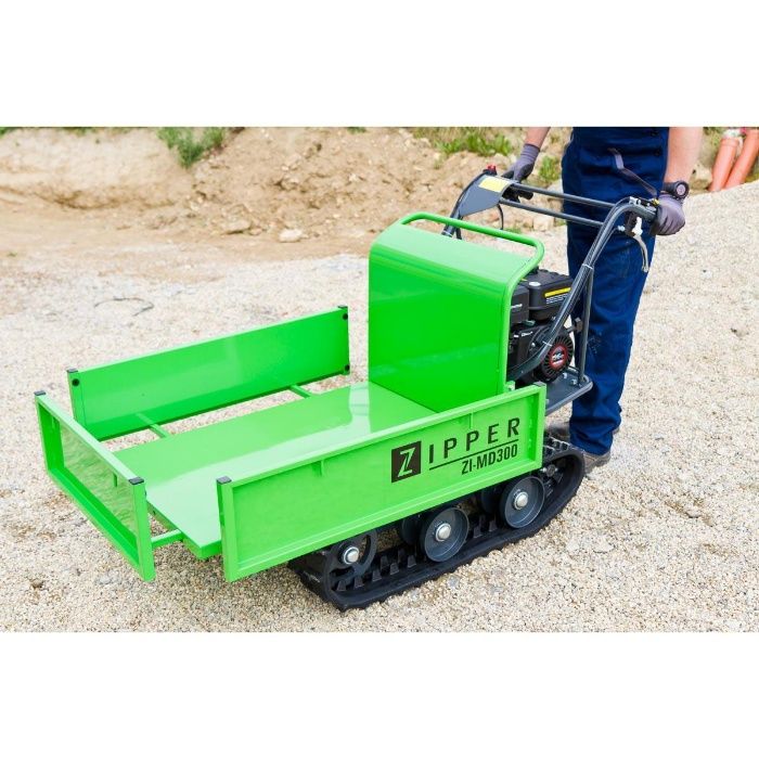 Dumper todo-terreno de lagartas c/ pá motor a gasolina 196 cm3 300kg