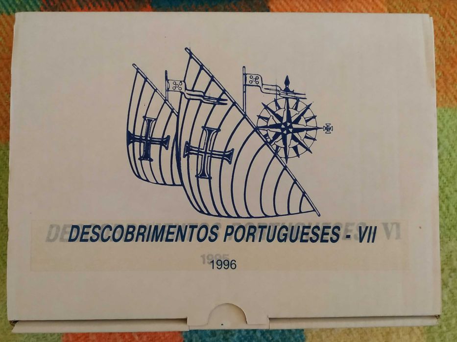 Conjunto de 4 moedas em prata proof da VII série dos descobrimentos