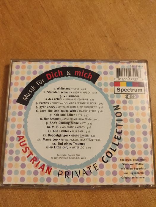 Płyta CD,,Austrian private collevtion" Musik für dich &mich"