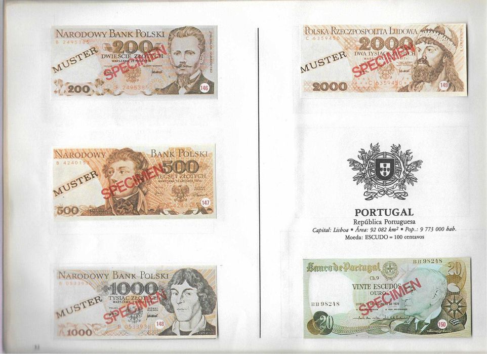 Notas de Todo o Mundo - - - Colecção Completa - - - - - 4 Volumes