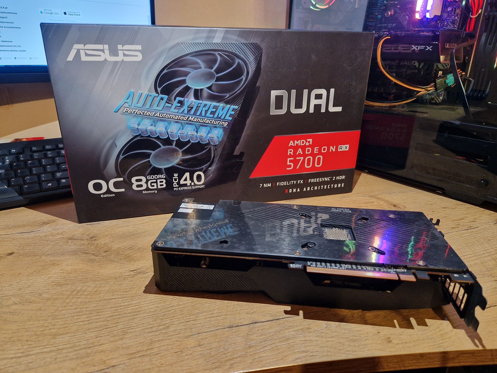 Karta graficzna asus amd radeon dual evo rx 5700 8GB