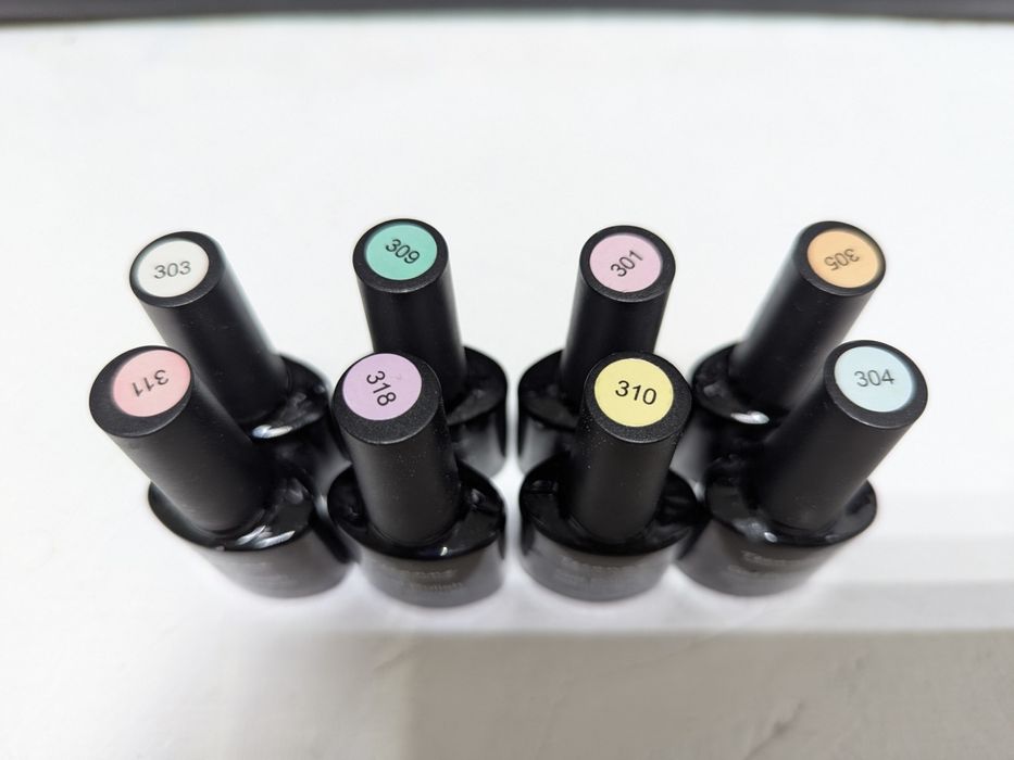 Набір пастельних гель лаків 8 шт