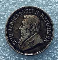Срібна старовинна монета 2,5 Шилінга. 1893 р. Країна ПАР!