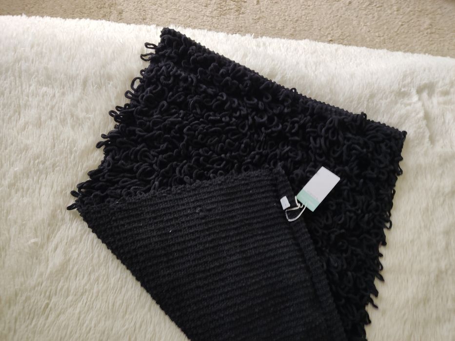 Килимок килим коврик чорний 60х90 см