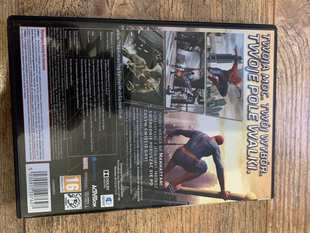 Gra PC The Amazing Niesamowity Spider-Man PL pudełko instrukcja