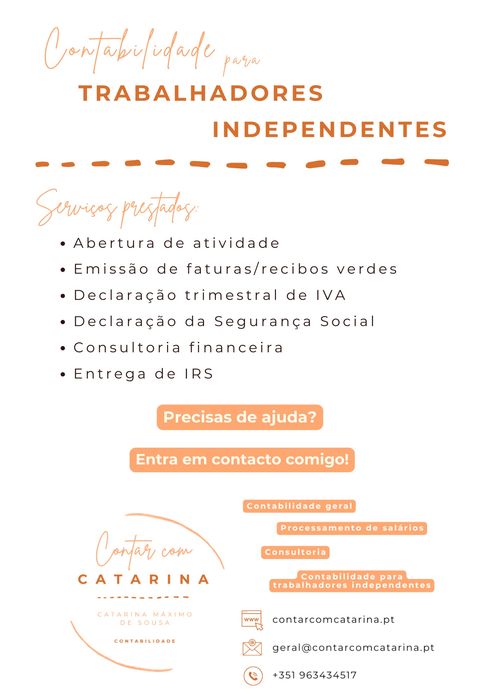 Contabilista Certificada - Empresas/Trab. Independentes