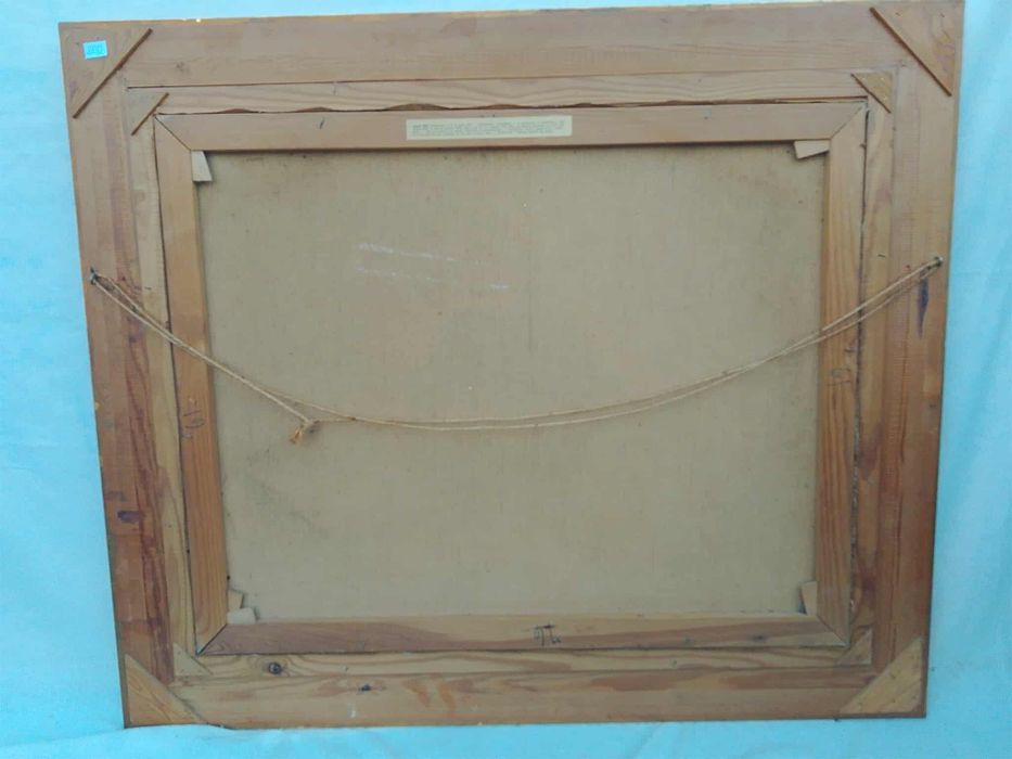 Stary obraz na płótnie Jorgen Bille 1915- 1985 żaglowiec .