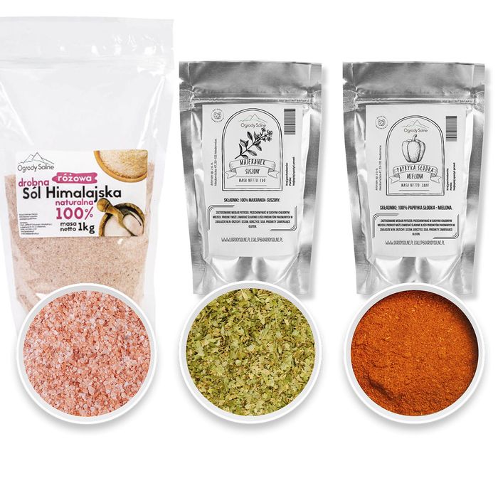 Zestaw przyprawy, zioła + 24x słoiczki 106 ml zakrętka + 75x etykiety