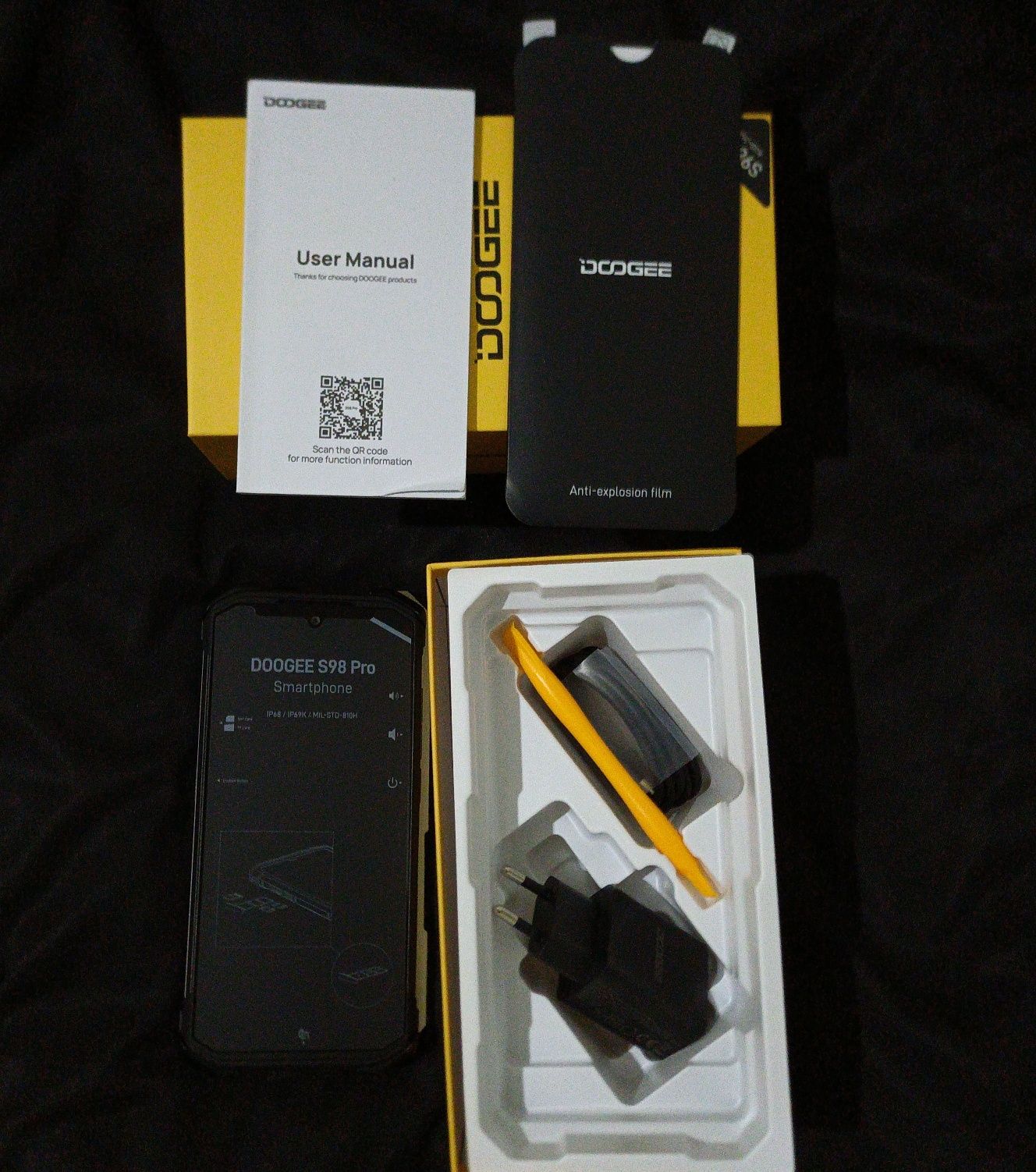 Doogee S98 Pro (8+256Gb, АКБ 6000 мАч+тепловізор) Black