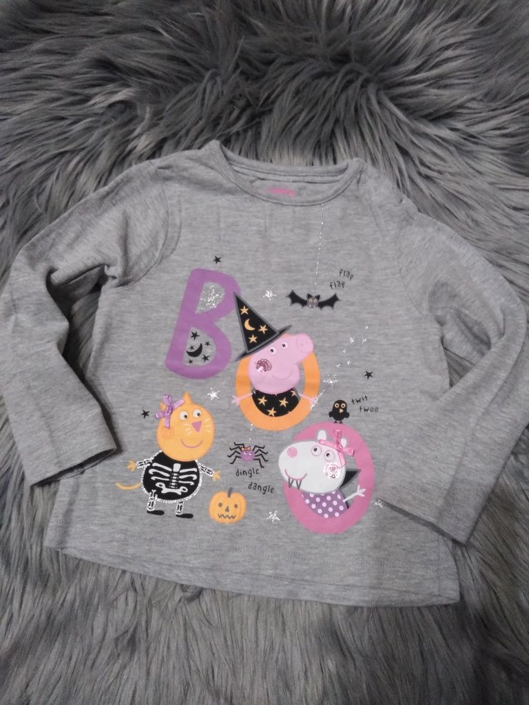 Halloween Bluzka dla dziewczynki Świnka Peppa Mothercare Rozmiar 80