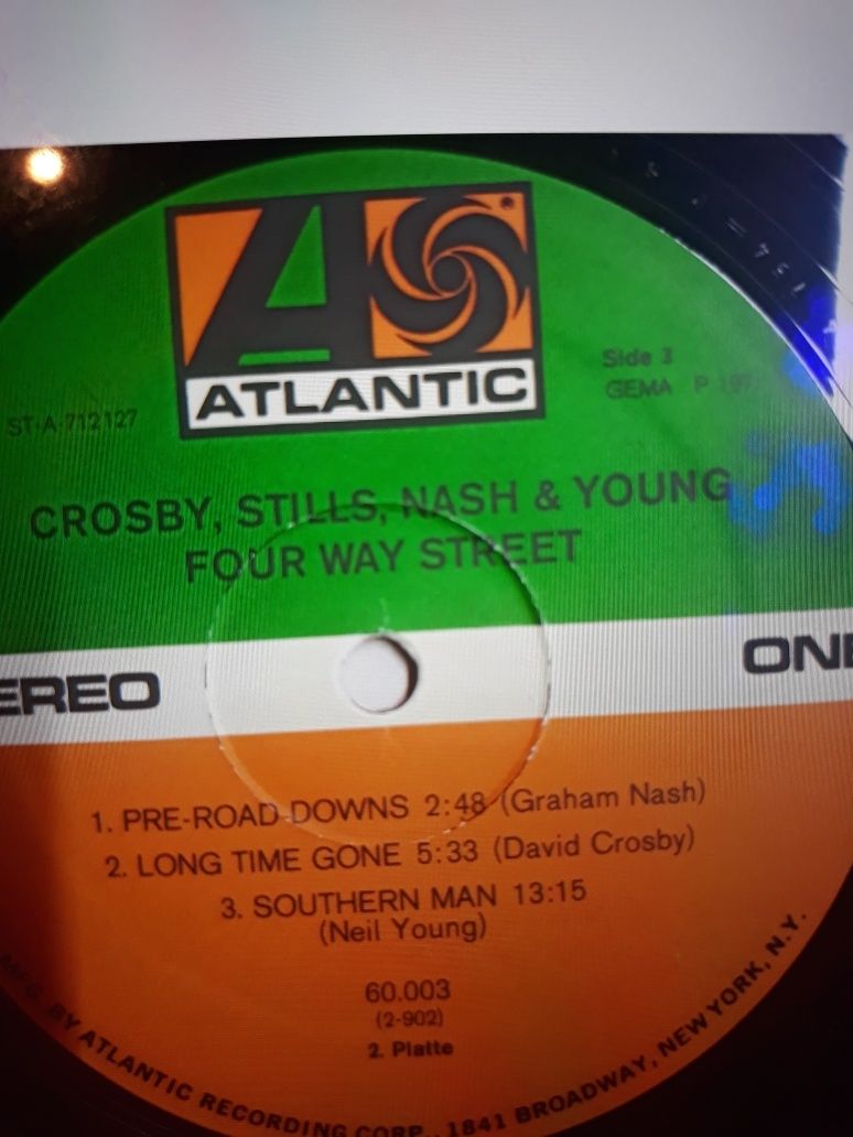 Archiwalne wykopaliska rocka CROSBY STILLS &NASH- 4 Way Street. 1971.