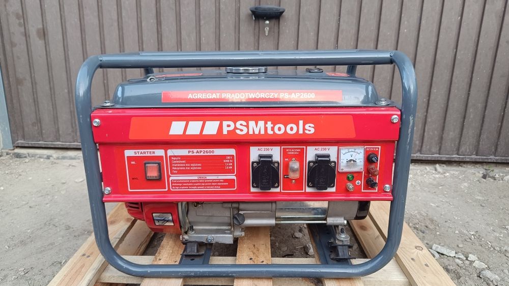 Agregat prądotwórczy, generator PSM TOOLS max 3000W  AVR 6,5KM