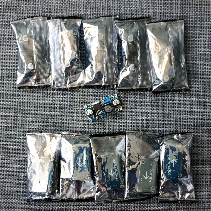 10шт. Понижуючий модуль живлення LM2596 (DC-DC Step Down)