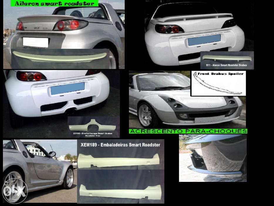 Material smart Roadster (novo)embaladeiras,grelha escape,acresçento d