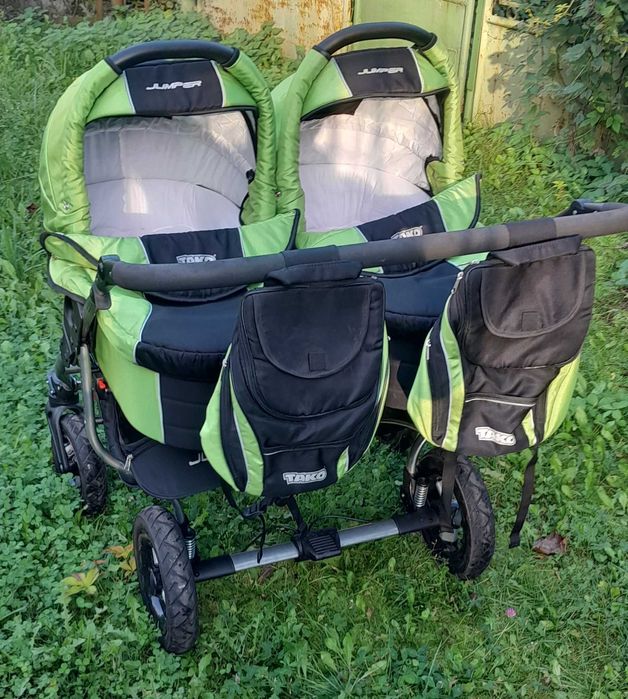 Wózek 2w1 Tako Jumper duo podwójny dla bliźniaków, rok po roku