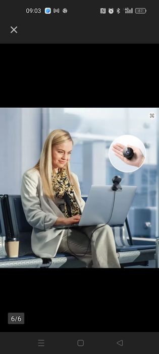 EMEET Kamera Internetowa 4K 8MP Autofokus Mikrofon USB Plug&Play
