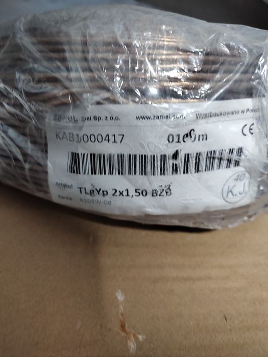 Przewódy elektryczne linki skrętki glosnikowy pożarowy