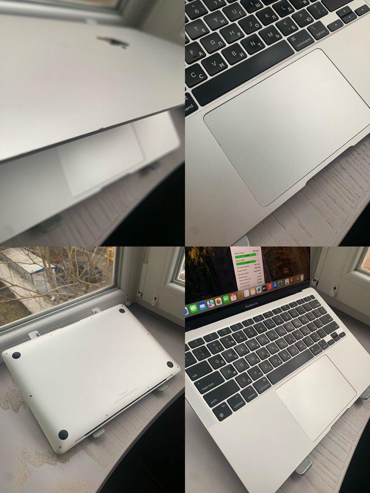 Macbook Air 13 2020 M1 | 8Gb | 256 ssd Silver 267 циклів Apple Макбук