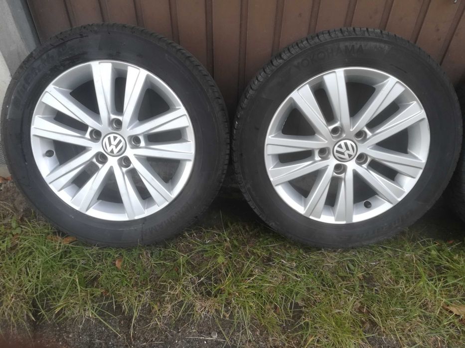 Alufelgi VW Borbet 16" ET50 5x112 Yokohama 205.55.16-stan BDB