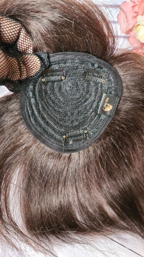 Накладка топер шиньон 100% натуральный волос