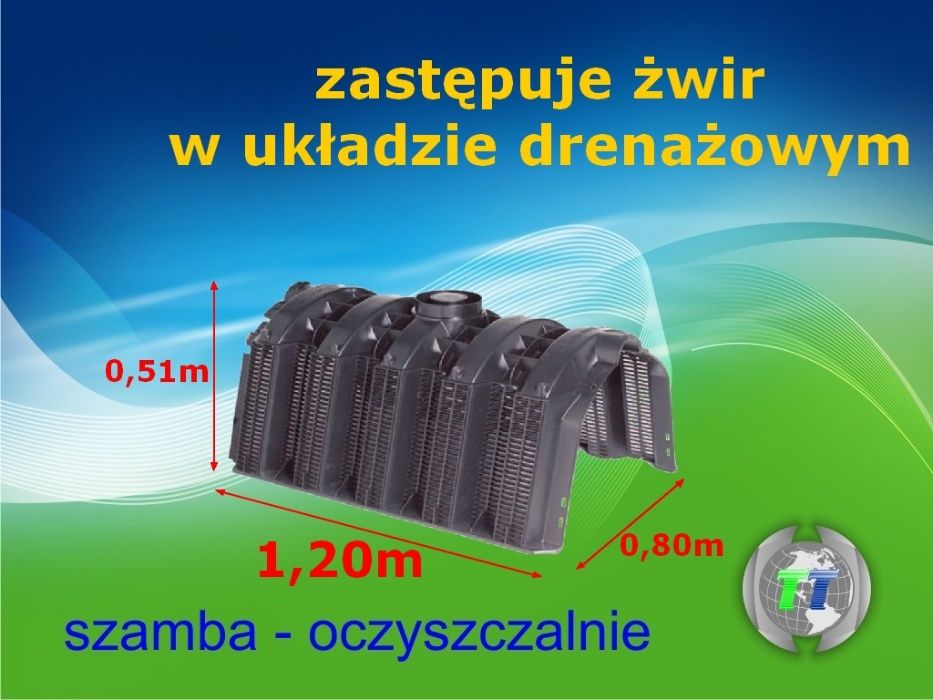 Przydomowa oczyszczalnia ścieków sprzedaż montaż Gwarancja 10L BRUTTO
