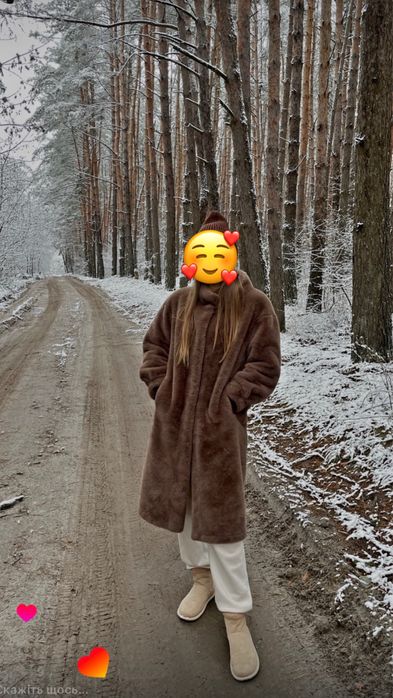 Чорна екошубка з люкс хутра