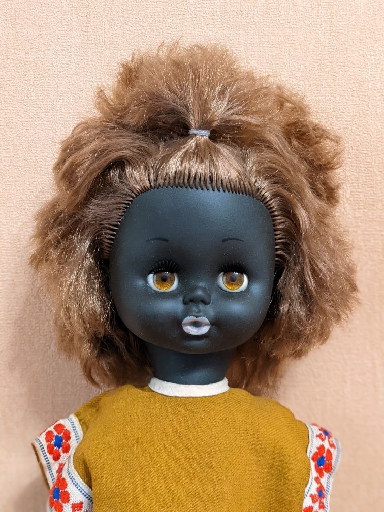 Кукла винтаж ретро гдр мулат афро  редкие лялька  чунга чанга