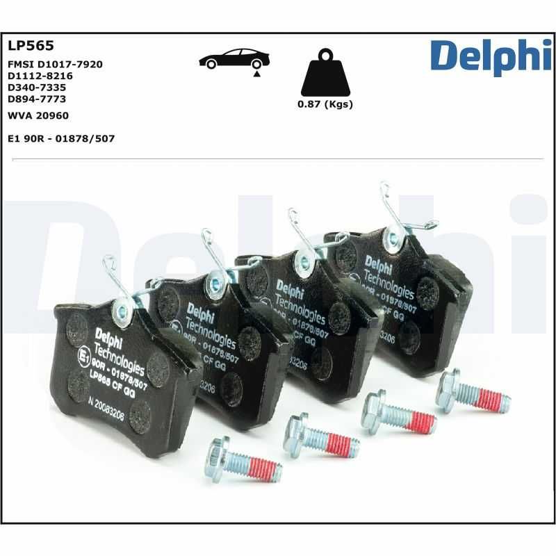 Delphi tarcze klocki tył AUDI A6 C5 VW Passat B5