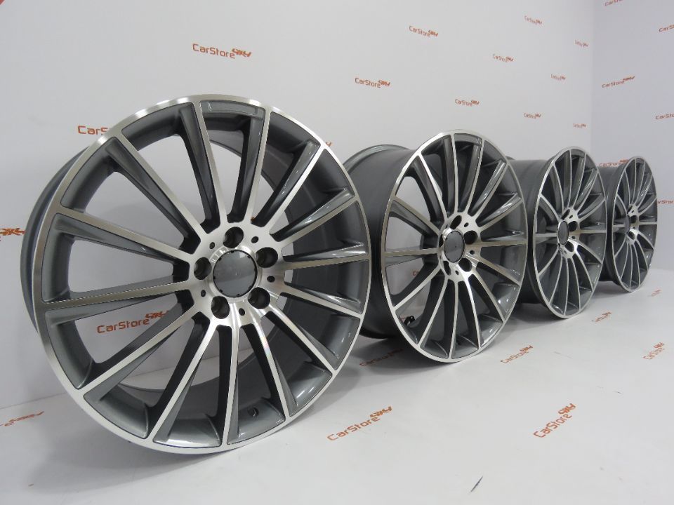 Jantes Look Mercedes Turbine 18 x  8 et 45 5x112 Antracite