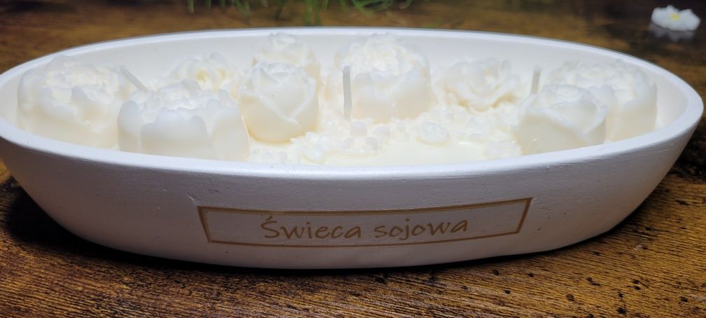 Dzień Matki gustowna swieca sojowa Handmade