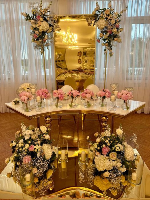 Wynajem stoły fala wave glamour wesele urodziny eventy wypożyczenie