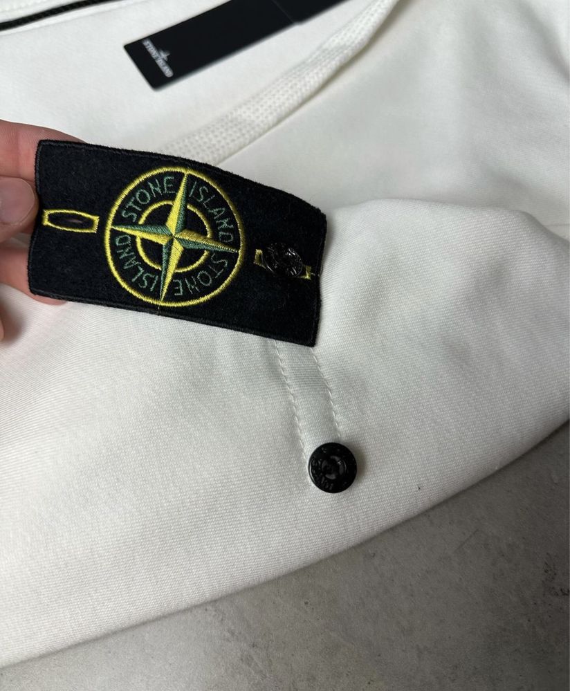 Чорний Зіп Худі Stone Island | Кофта Стон Айленд | Світшот Стонік