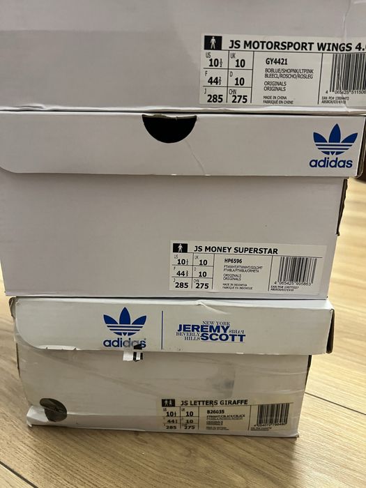 Adidas jeremy scott zestaw ubrań spodnie, bluzy , buty