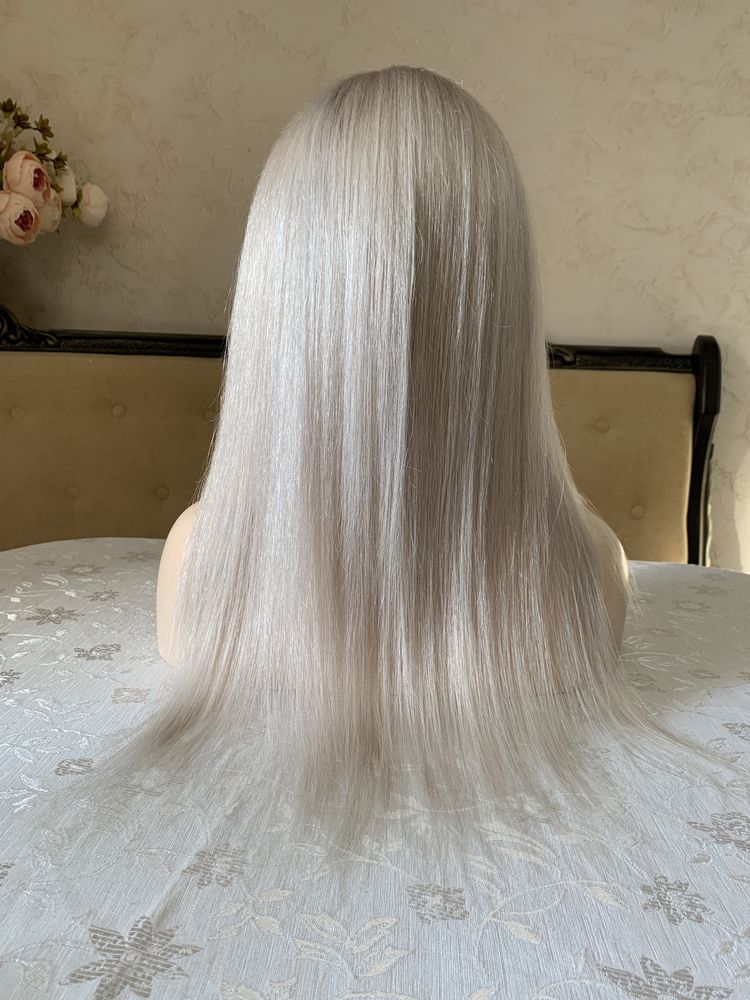 Парик система из натуральных волос блонд перука натуральна