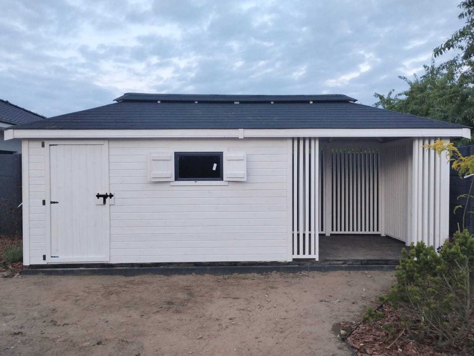 Domek ogrodowy 2w1 „Idealny na Działkę ROD” 5x3 domek z altanką