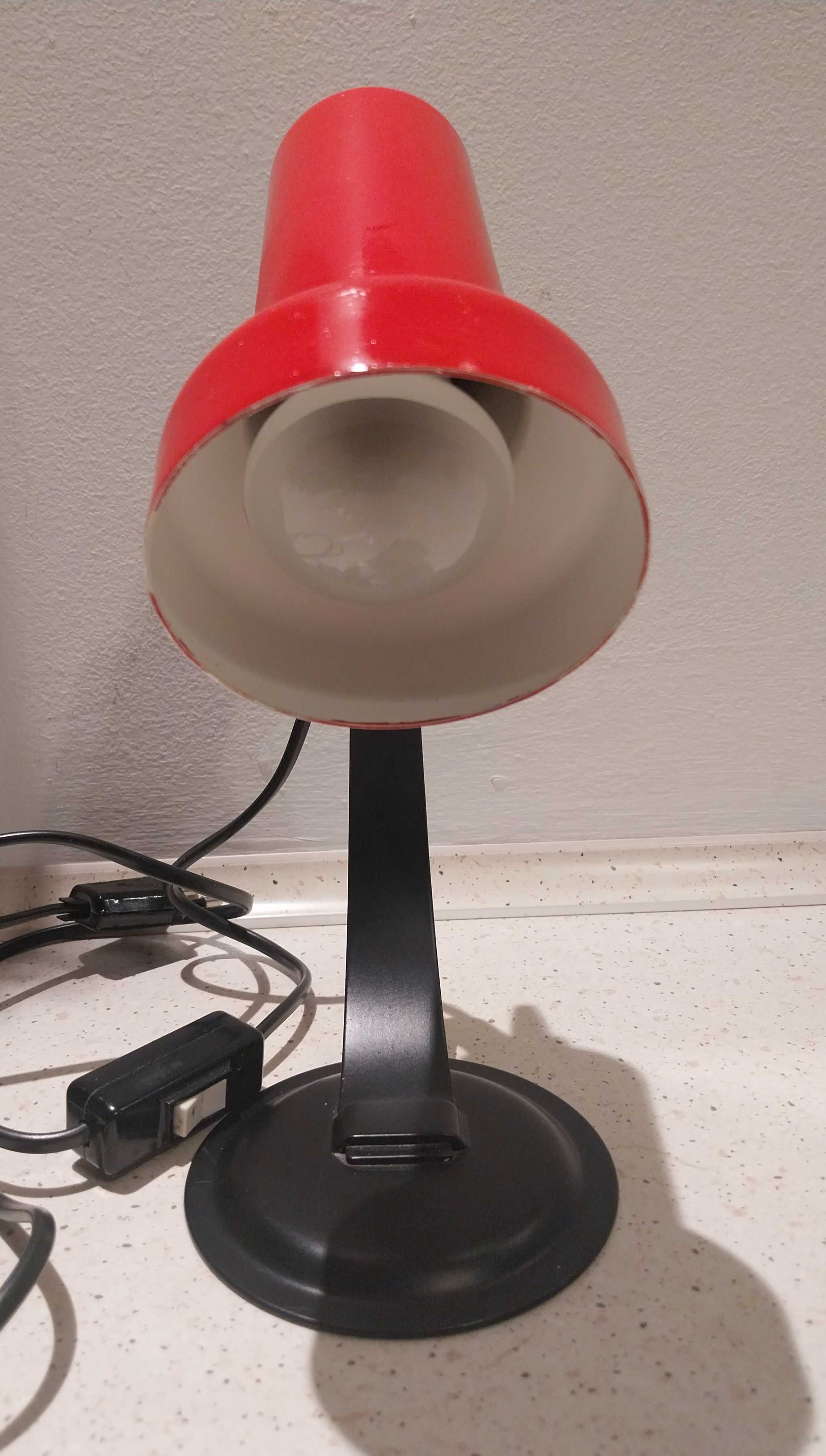 Lampka na biurko red vintage 70s dunska