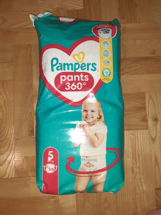 Pieluchomajtki pampers 5, 360 stopni, 50 sztuk