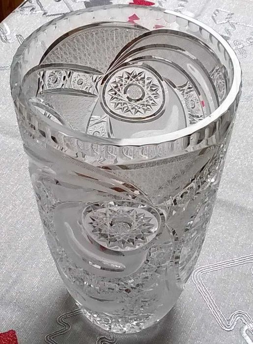 Wazon kryształowy – kryształ PRL – 29 cm