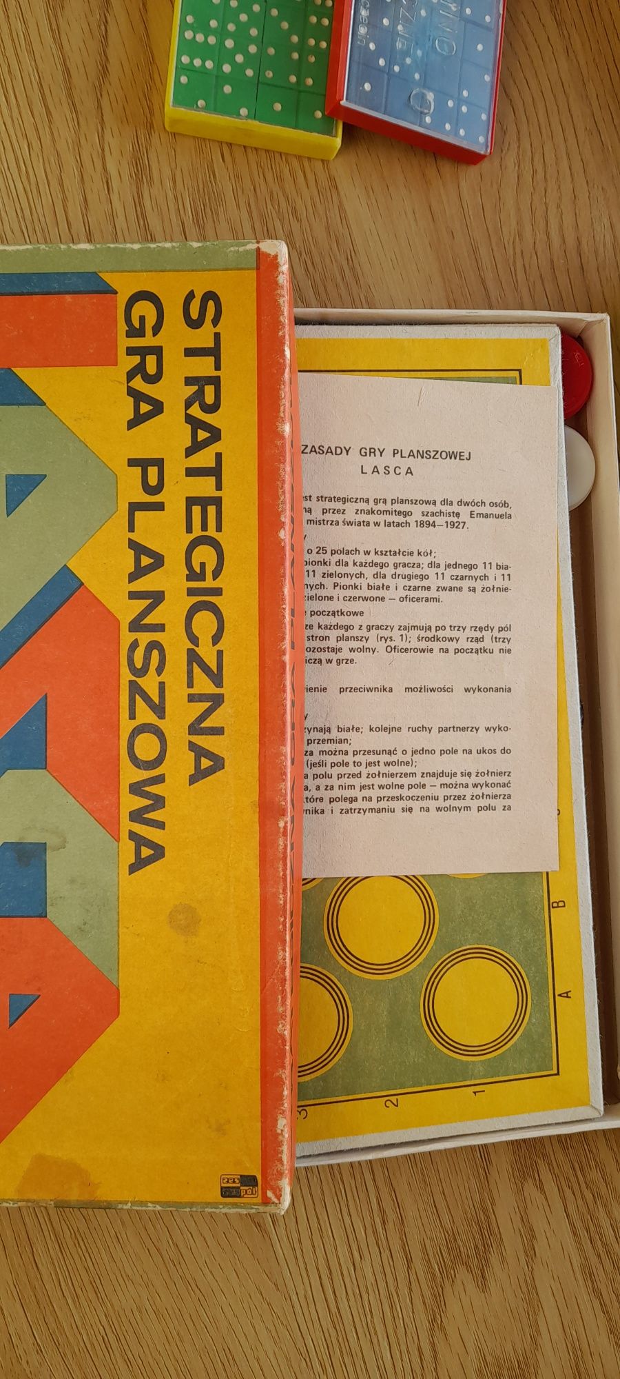 Gry planszowe PRL domino bolek i Lolek strategiczna gra planszowa