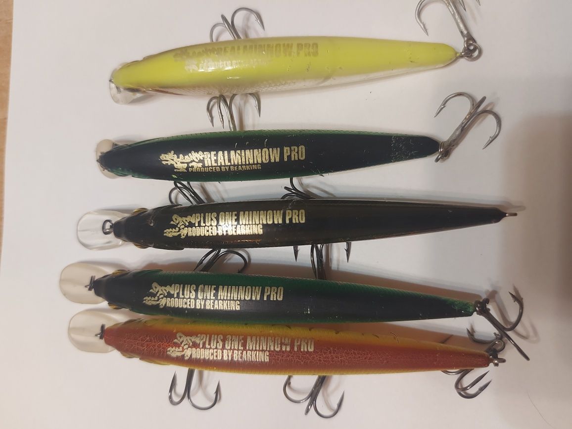 Продам воблера Plus One Minnow Pro Produced By BEARKING,и много чего