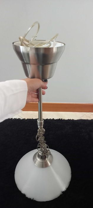 Candeeiro individual _ vidro fosco