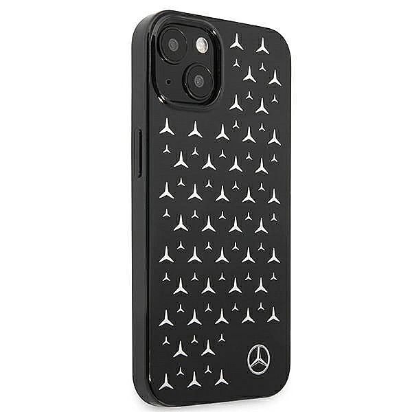 Etui Mercedes Silver Stars Pattern na iPhone 13 mini - czarne