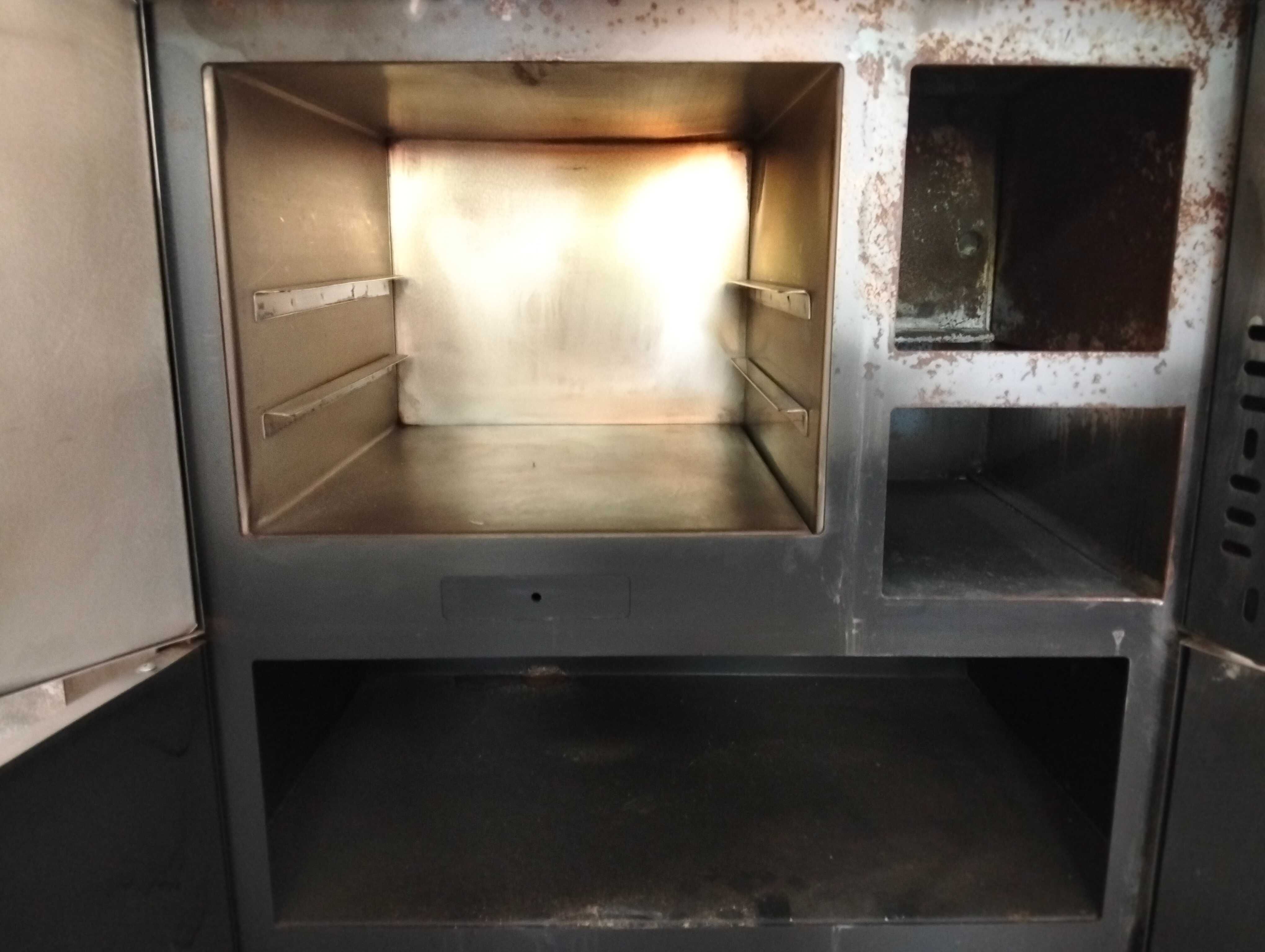 Fogão inox a lenha