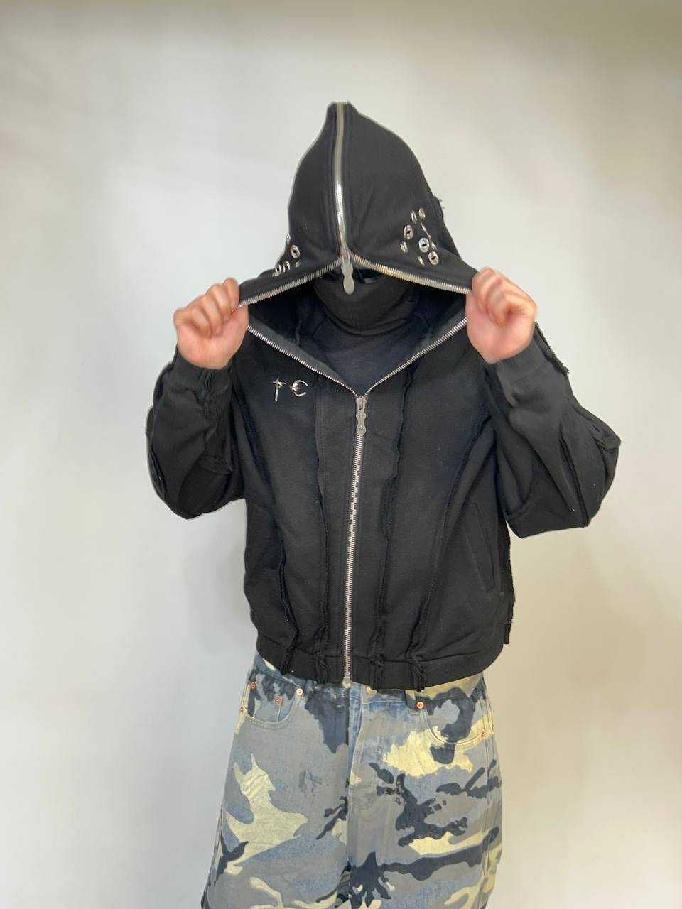 Худі Thug Club zip hoodie зип зипка фулл full y2k archive opium чорна