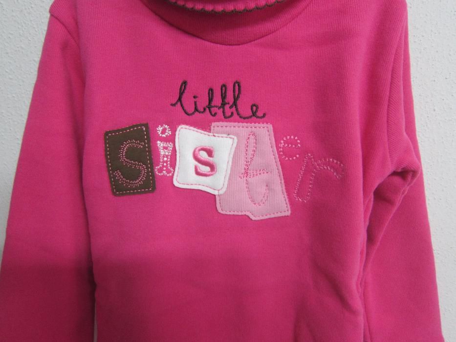 Camisola de menina Rosa ou Cinzenta 2 anos Nico Litlle Sister ref 4493