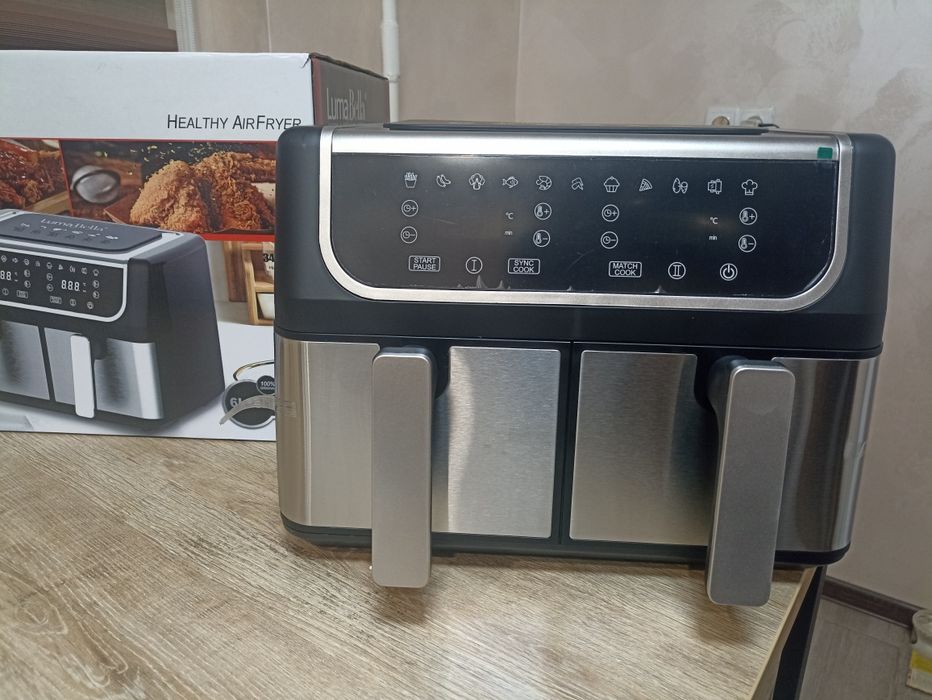 ХІТ ПРОДАЖ нов Мультипічі  Аерогрилі 6+6 літрів  якісні Luma Bella