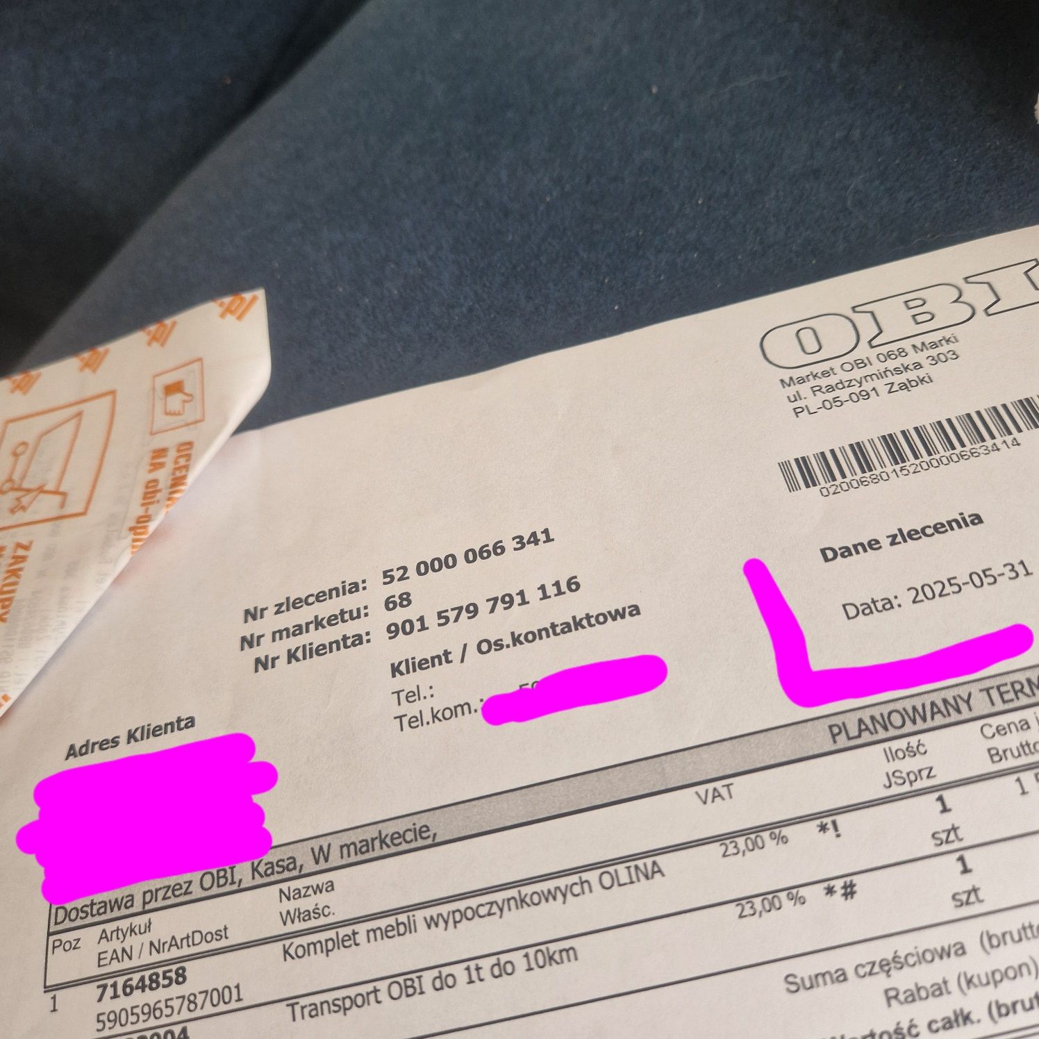 Komlpet mebli wypczynkowych OLINA OBI