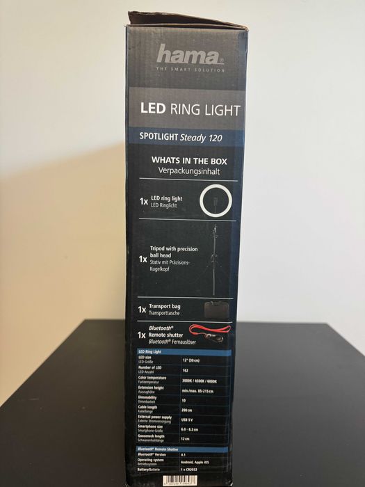 Lampa pierścieniowa LED Hama SpotLight Steady 120